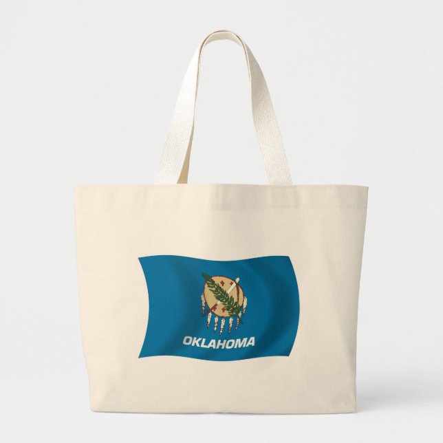 Tote Grande Bolsa de Transporte da Bandeira de Oklahoma (Frente)
