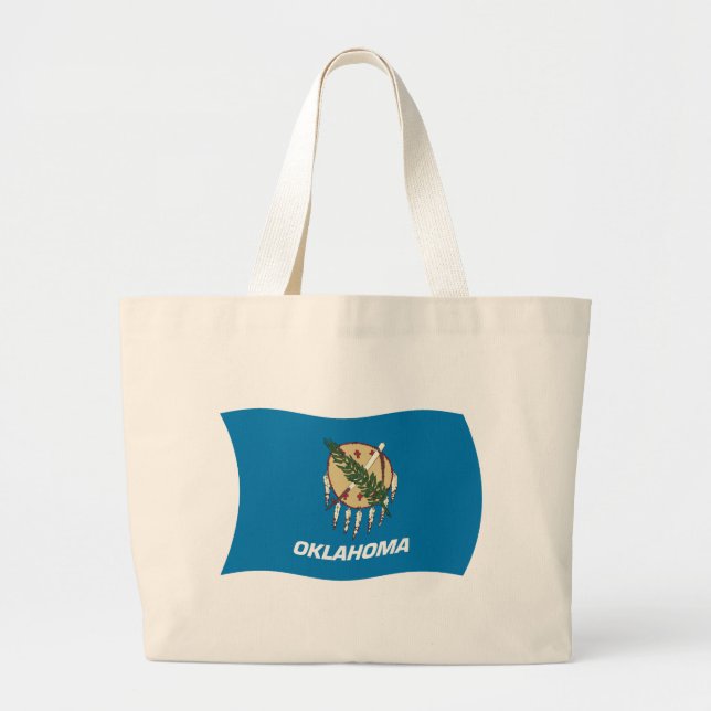 Tote Grande Bolsa de Transporte da Bandeira de Oklahoma (Frente)
