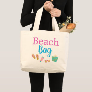 Tote Grande Bolsa de Verão de bolsa de praia oceânica