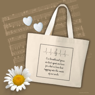 Tote Grande Bolsa do Ode Love da Poeta Adiela Akoo