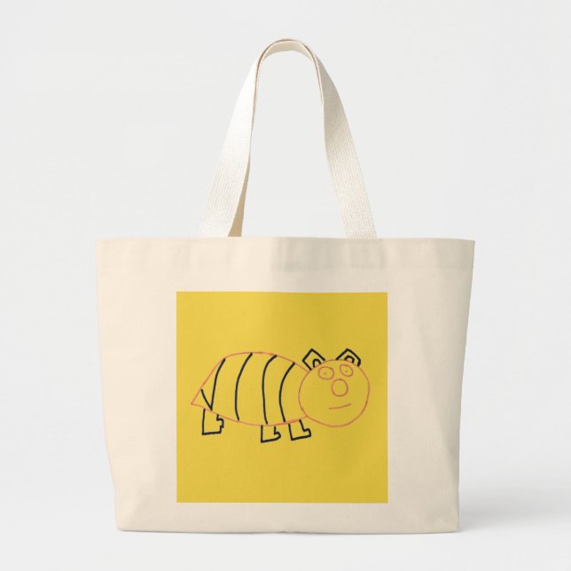 Tote Grande Bolsa do Urso de Abelhas (Frente)
