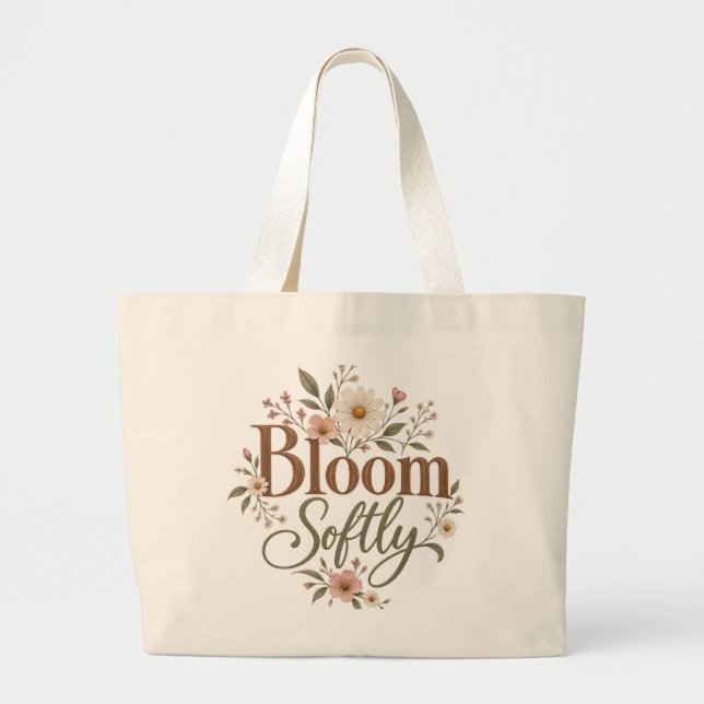 Tote Grande Bolsa Floral Bloom Softly (Frente)