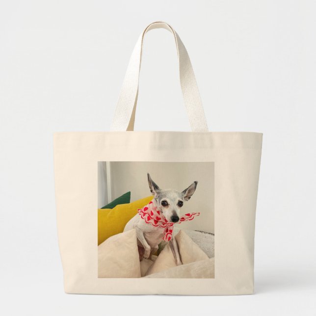 Tote Grande bolsa gigante de pérolas de torta (Frente)