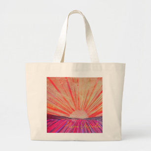 Tote Grande Bolsa Jumbo com Arte intitulada "Daybreak"