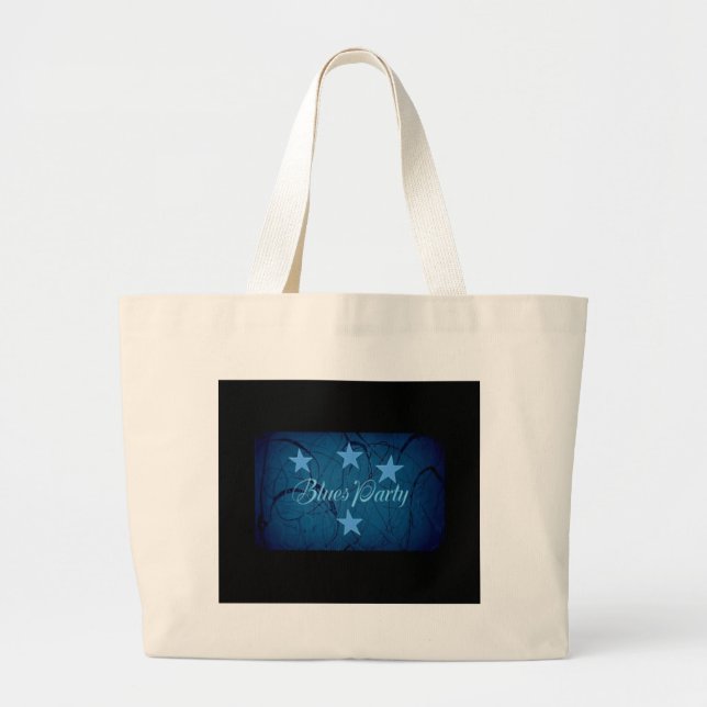 Tote Grande Bolsa Jumbo da Festa de Blues (Frente)