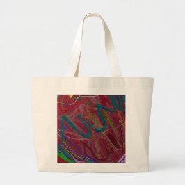 Tote Grande Bolsa Jumbo de Amor Abstrato