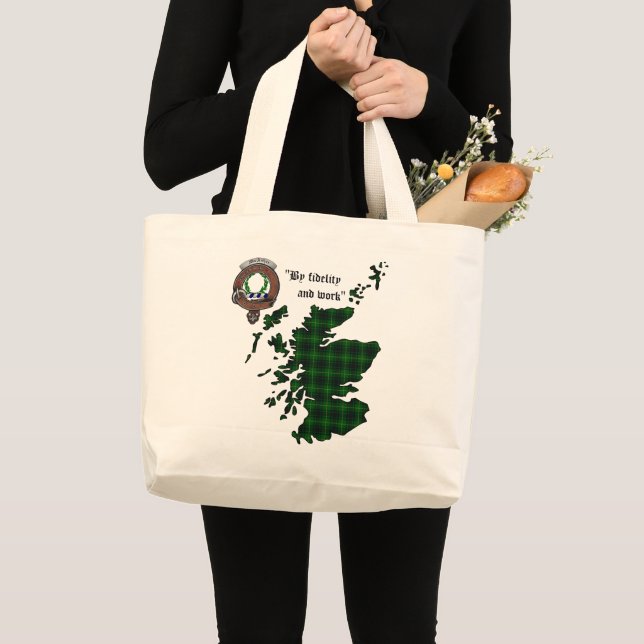 Tote Grande Bolsa Jumbo do Crachá MacArthur Clan (Frente (produto))