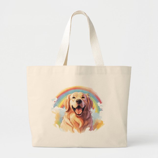 Tote Grande Bolsa Jumbo do ouro Retriever (Frente)