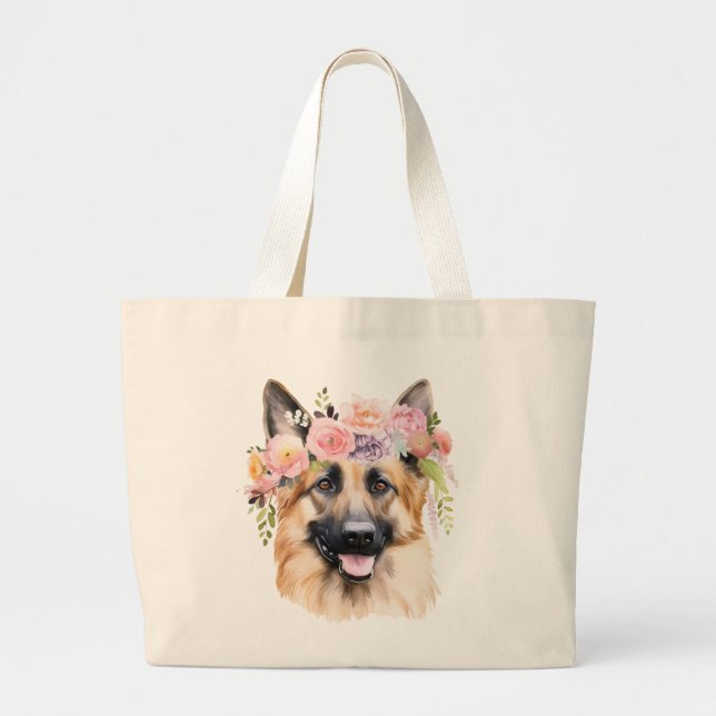 Tote Grande Bolsa jumbo german shepherd (Frente)