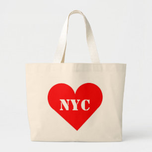 Tote Grande Bolsa Jumbo Red Heart NYC