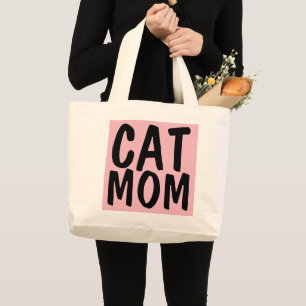 Tote Grande Bolsa Mãe de Gato, Rosa