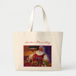 Tote Grande Bolsa Mini do Papai Noel