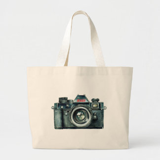 Tote Grande Bolsa Personalizada de Câmera Vintage
