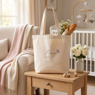Tote Grande Bolsa Personalizada Mamãe EST. Ano Presente para M