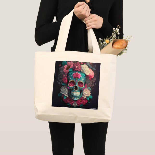 Tote Grande Catrina Skull Bolsa (Frente (produto))