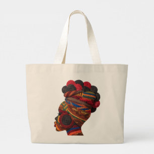 Tote Grande Celebrando Mulheres Negras Coloridas Bolsa de Algo