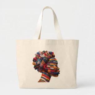 Tote Grande Celebrando Mulheres Negras Coloridas Bolsa de Algo