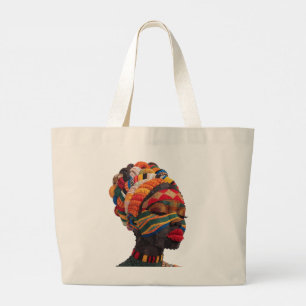 Tote Grande Celebrando Mulheres Negras Coloridas Bolsa de Algo