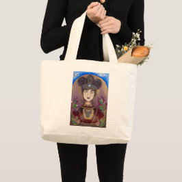 Tote Grande Chieftess Magnolia Nativa / Asiática Nobre Bolsa
