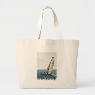 Tote Grande Competindo a bolsa de canvas do veleiro