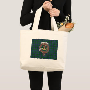 Tote Grande Crachá Keith Clan Tartan Bolsa