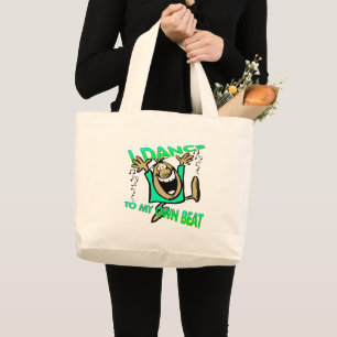 TOTE GRANDE DANÇO AO MEU PRÓPRIO BEAT DANCE BAG BOLSA