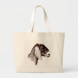 Tote Grande De "o bolsa animal da arte da cabra Nubian"