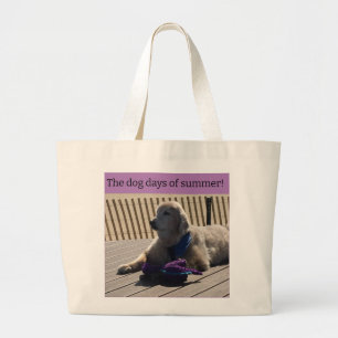 Tote Grande Dias Cachorros da Bolsa de praia de Verão