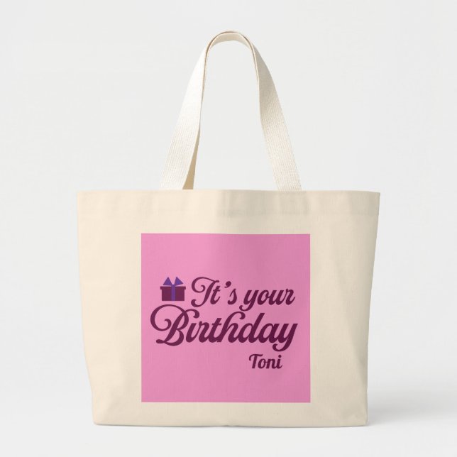 Tote Grande É a Sua Bolsa de Aniversário (Frente)