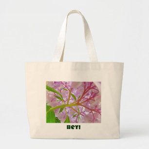 Tote Grande Ei! Bolsa de Presentes de Hydrangea Rosa