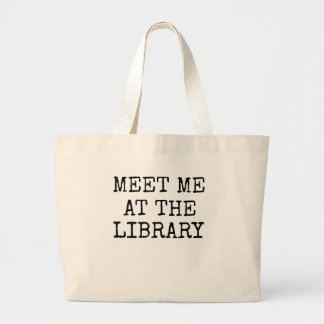 Tote Grande Encontre-me no presente do bibliotecário do bolsa