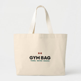 Tote Grande Essenciais da Bolsa de Ginásio Toalha Água Lanches