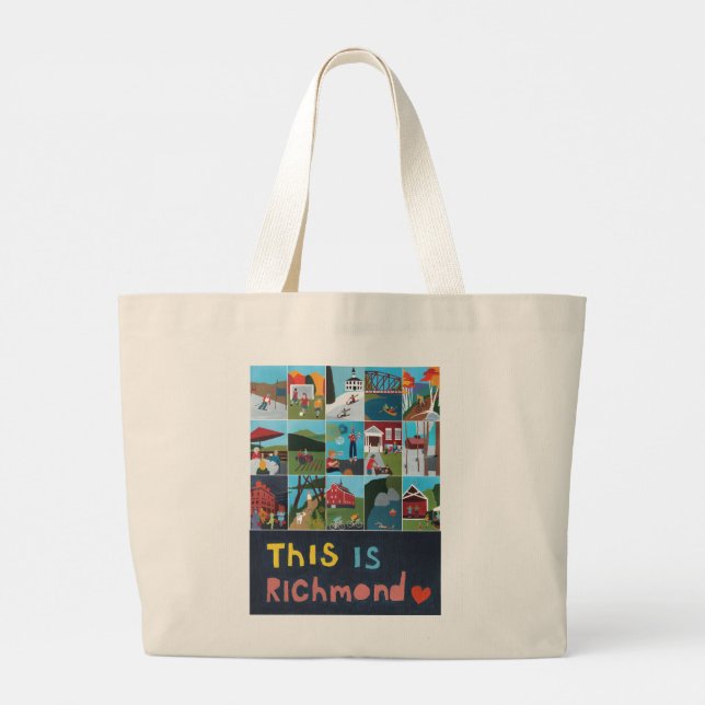 Tote Grande Este é Richmond Bolsa (Poster Design) (Verso)