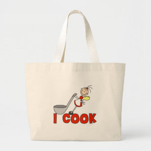 Tote Grande Eu Cozinho Bolsa Anjo da Cozinha