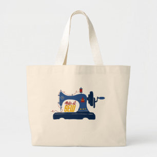 Tote Grande Faça-a mastigar - Bolsa da máquina de costura