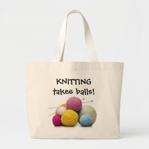 Tote Grande Fazer malha toma bolas! O bolsa
