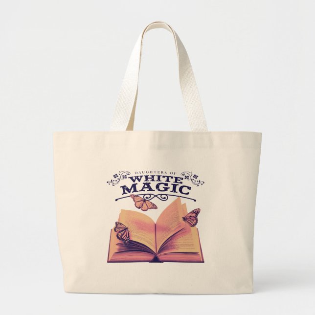 Tote Grande Filhas da Bolsa de Compras de Magia Branca (Frente)