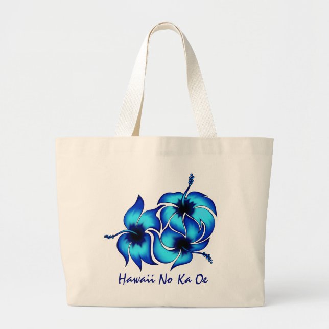 Tote Grande Hawaii No Ka Oe Bolsa de praia (Frente)