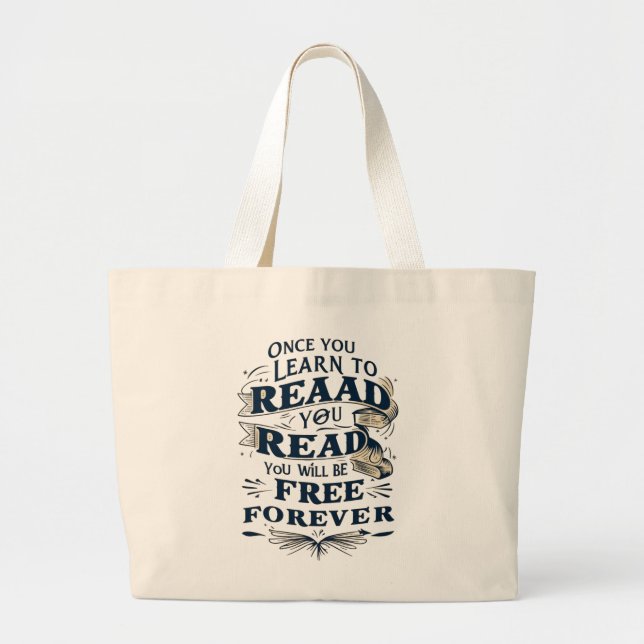 Tote Grande Leitura do Bolsa de Liberdade (Frente)