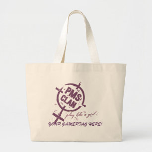 Tote Grande Logotipo do roxo da bolsa de PMS