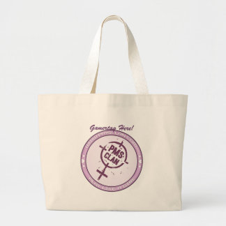 Tote Grande Logotipo roxo 2 da bolsa de PMS