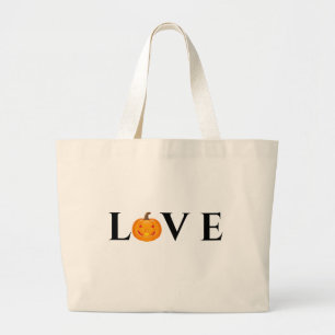 Tote Grande Love Pumpkin Bolsa