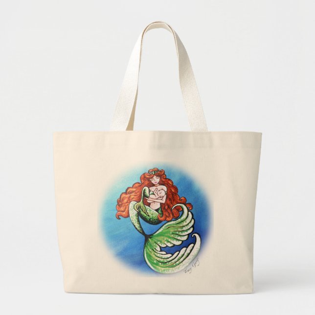 Tote Grande Mama Enorme o Bolsa da sereia (Frente)
