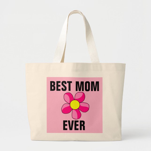 TOTE GRANDE MELHOR BOLSA DE PINCO DE FLORES DA MÃE (Frente)