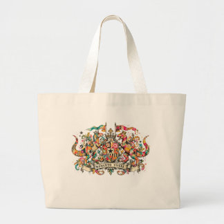Tote Grande Memento Vivere, Lembre-se de Viver, Bolsa de Dinos