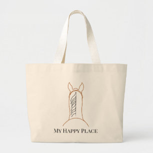 Tote Grande Minha Bolsa de Cavalo Baio Feliz