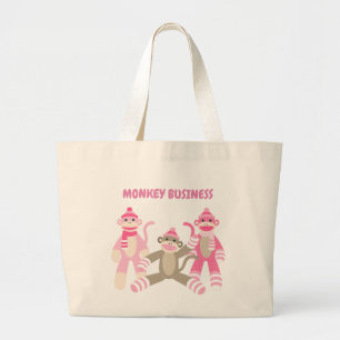 Tote Grande Monkey Business Sock Bolsa