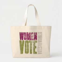 Tote Grande Mulheres votam Bolsa / Purple Green