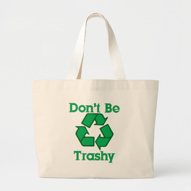 Tote Grande Não seja o bolsa inútil das canvas da terra do (Frente)