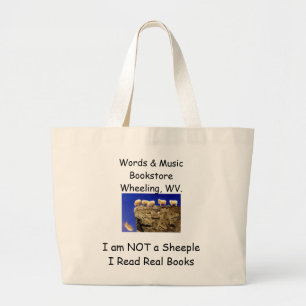 Tote Grande não um bolsa do livro do sheeple